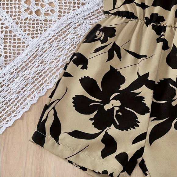 Girl’s Vibrant Floral Cami Romper - Size Girl’s 7 - NWT - Picture 5 of 5